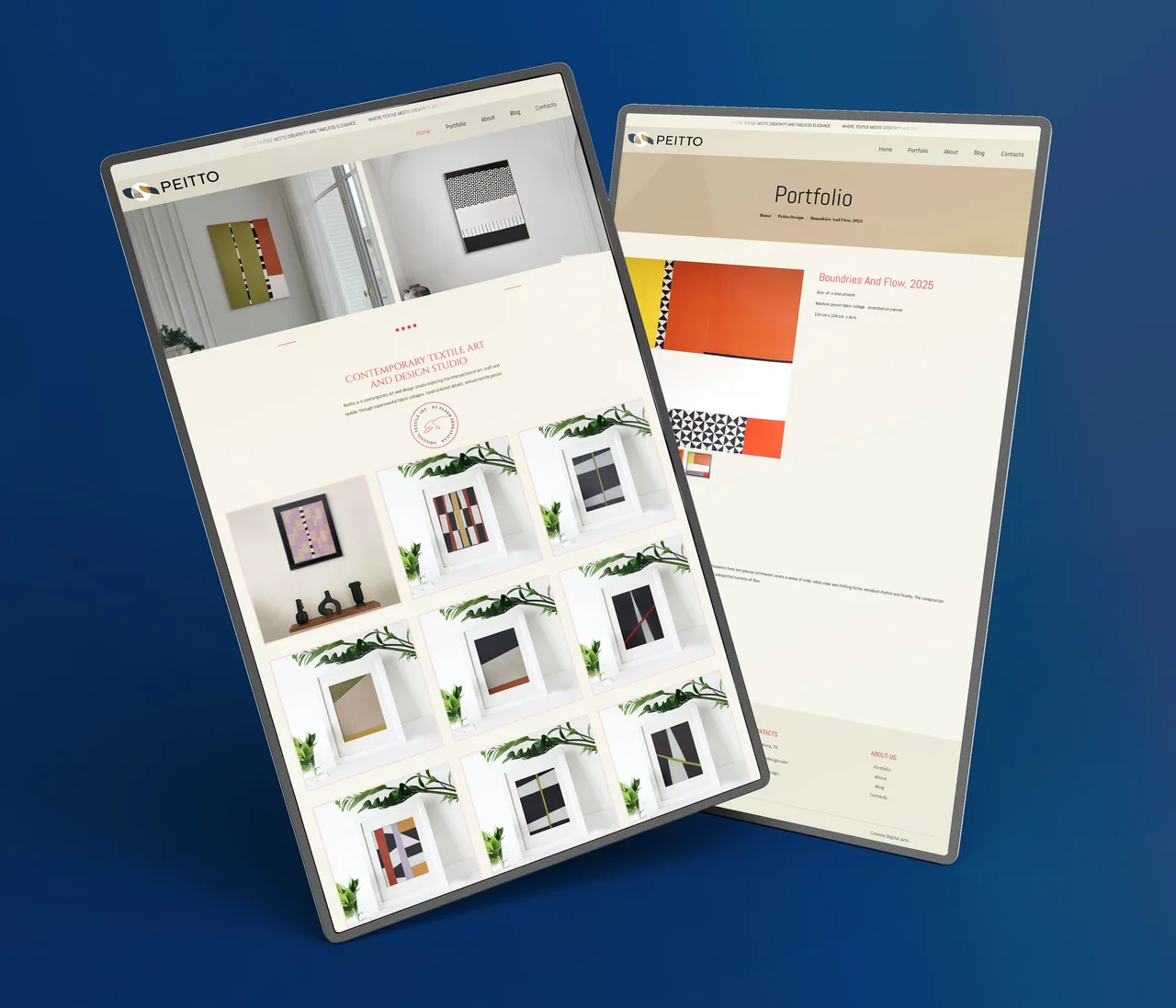 Peitto Design Sanat Portfolyo Web Sitesi
