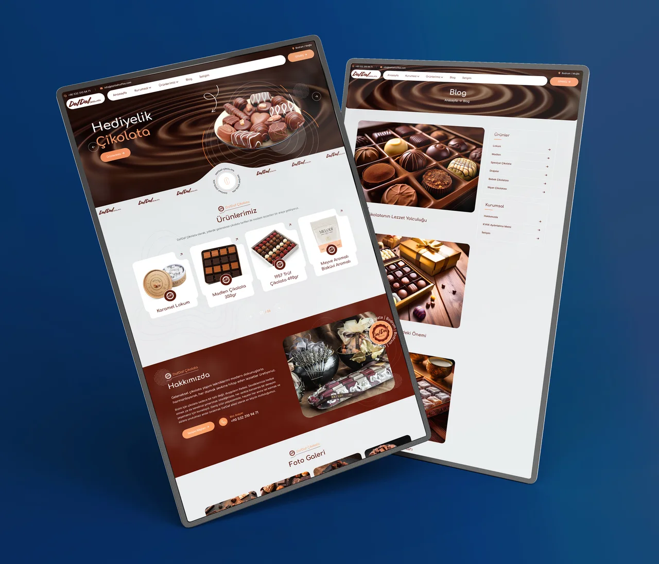 DafDaf Çikolata Web Sitesi